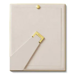 Classic Croc Leather Frame, Hydrangea Blue 8 x 10