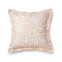 Classic Kuba Cloth, Pillowcases & Shams in Blush