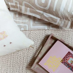 Classic Kuba Cloth, Pillowcases & Shams in Blush