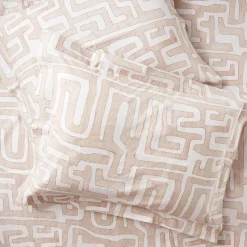 Classic Kuba Cloth Sheet Set in Blush