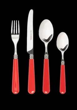 Classic Red Cutlery, Set of 16