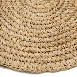 Classic Round Natural Placemat, Set of 4