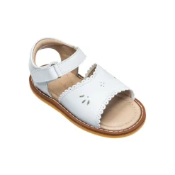 Classic Sandal with Scallop Toddler White