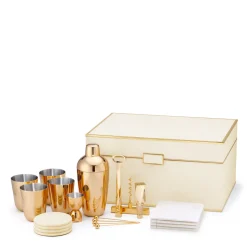 Classic Shagreen Bar Set, Set of 21