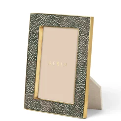 Classic Shagreen Frame, Chocolate