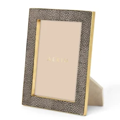 Classic Shagreen Frame, Chocolate