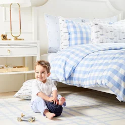 Classic Stripe Sham in Blue