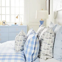 Classic Stripe Sham in Blue