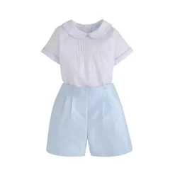 Classic Wedding Button On Short Set