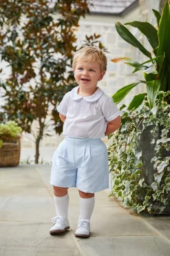 Classic Wedding Button On Short Set