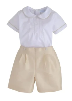 Classic Wedding Button On Short Set