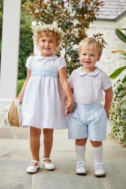 Classic Wedding Button On Short Set