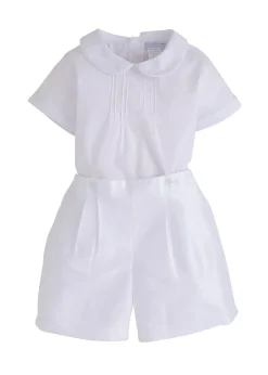 Classic Wedding Button On Short Set