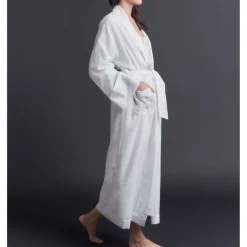 Claudette Pearl Silk Cotton Robe