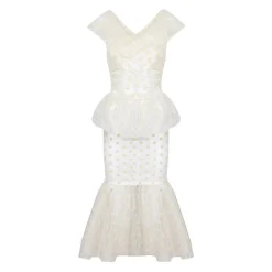 Clemence Set in Organza Polka Dot