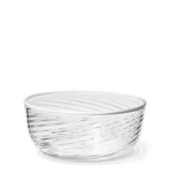 Clementina Swirl Texture Small Bowl with White Rim