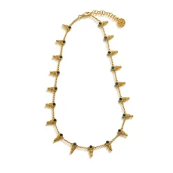 Cleopatra Ra Gem Necklace in Blue Labradorite