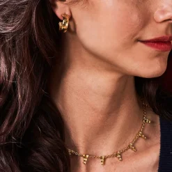 Cleopatra Ra Necklace in Gold