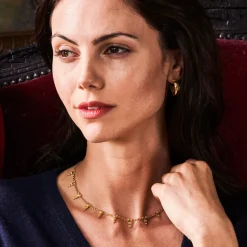 Cleopatra Ra Necklace in Gold