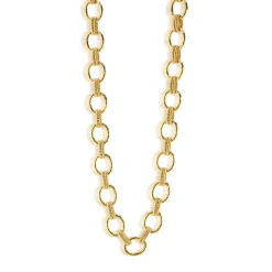Cleopatra Regal Link Necklace in Gold