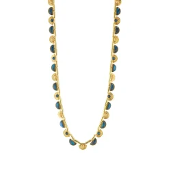 Cleopatra Riviere Necklace in Blue Labradorite