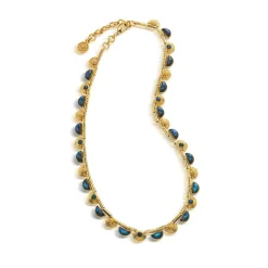 Cleopatra Riviere Necklace in Blue Labradorite