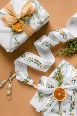 Clémentine de Provence Treillis Ribbon & Gift Wrap