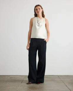 Clorinda Top in Ivory