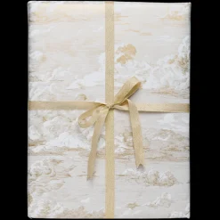Cloud Toile Wrapping Paper In Gold