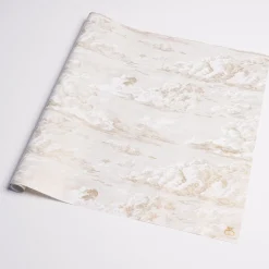 Cloud Toile Wrapping Paper In Gold