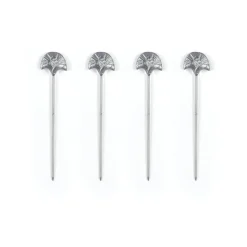 Clove Leaf Cocktail Picks, Set of 4
