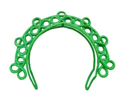 Clover Green Headpiece
