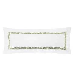 Cobblestones 12x36" Decorative Pillow in White & Green