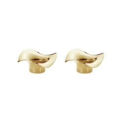 Cobra Tealight Sterling Silver Gold Plated, Set of 2