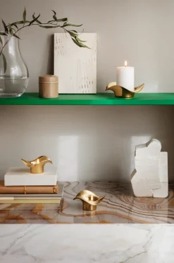 Cobra Tealight Sterling Silver Gold Plated, Set of 2