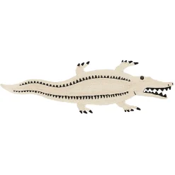 Cocodrilo Rug in Black & Natural