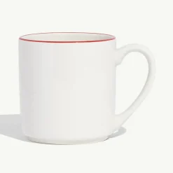 Coffee Mugs in Red Rim