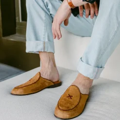 Cognac Suede Milano Mule