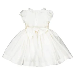 Colombe Gold Silk Ceremony Girl Dress