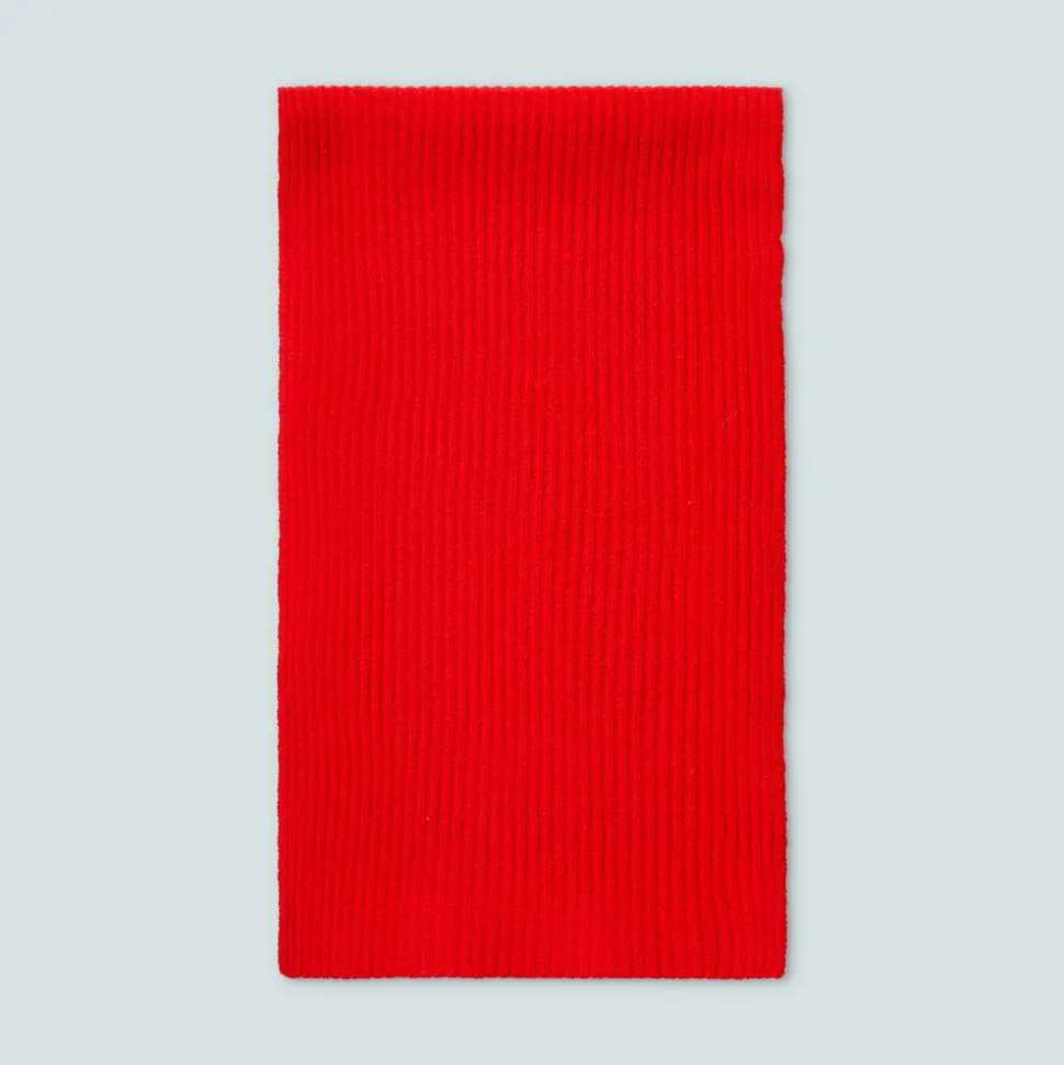 Color Block Scarf in Red and Pink