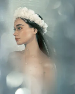 Constance Tiara With Flowers And Veil