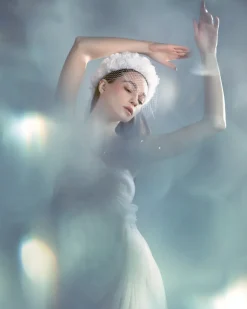 Constance Tiara With Flowers And Veil