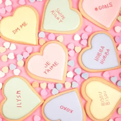 Conversation Heart Sugar Cookies, Set of 12