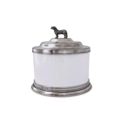 Convivio Cookie Jar with Dog Finial