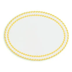 Cora Placemat And Napkin Set In Yellow
