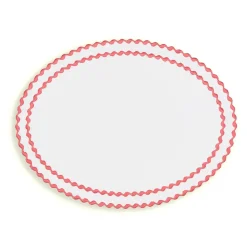 Cora Placemat And Napkin Set In Petal Pink