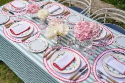 Cora Placemat And Napkin Set In Petal Pink