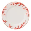 Coral Charger Plates in Red, Set of 6