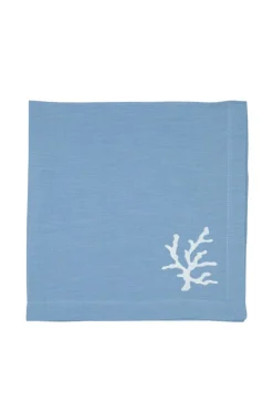 Coral Collection Napkin and Placemat in Mavi, Set of 2