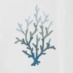 Coral Knot Blue Hand Towel